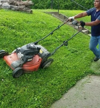 cuidados de una cortadora de pasto inalámbrica en terrenos inclinados