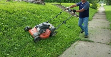 cuidados de una cortadora de pasto inalámbrica en terrenos inclinados