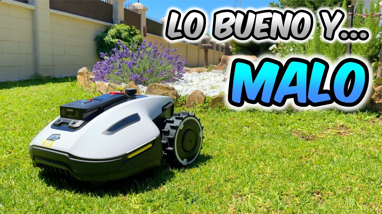 cuánto consume una robot cortacésped en terrenos inclinados